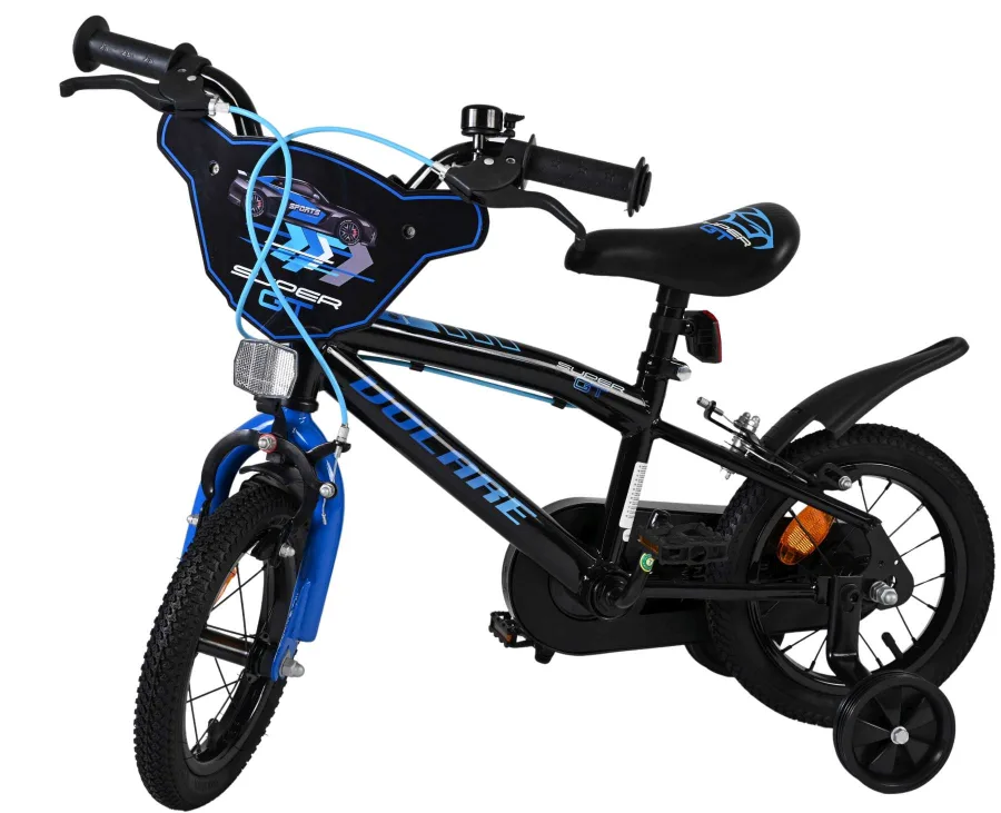Volare Super GT Kinderfiets – Jongens – 12 inch – Blauw – Twee handremmen — foto 8