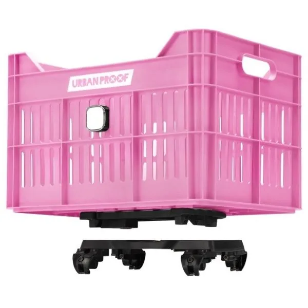 Gerecyclede Fietskrat Urban Proof Click 30 Liter Fel roze — foto 2