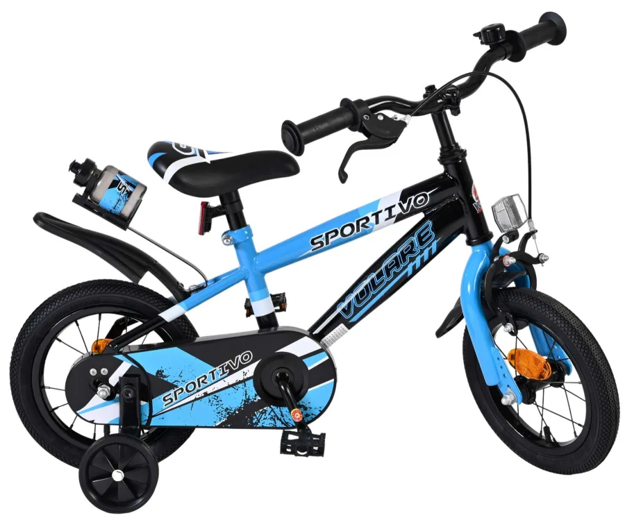 Volare Sportivo Kinderfiets – Jongens – 12 inch – Blauw Zwart — foto 2