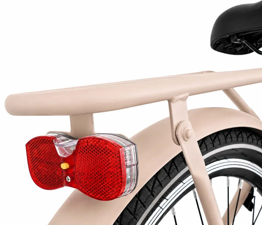 Kinderfiets Kyoso Blossom Mocha 24 inch remnaaf mat taupe roze — foto 12