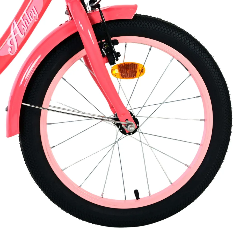 Volare Ashley Kinderfiets – Meisjes – 18 inch – Roze/Rood — foto 3