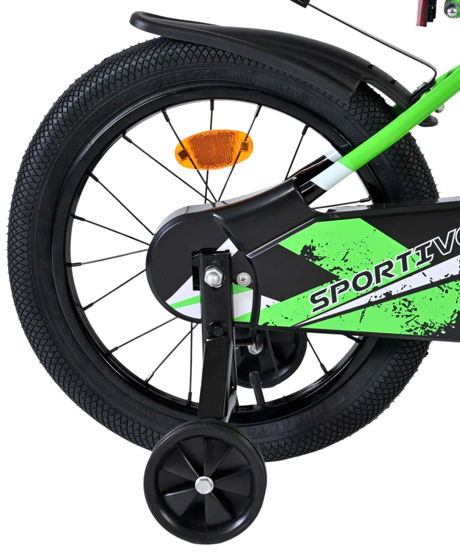 Volare Sportivo Kinderfiets – Jongens – 16 inch – Groen Zwart — foto 2