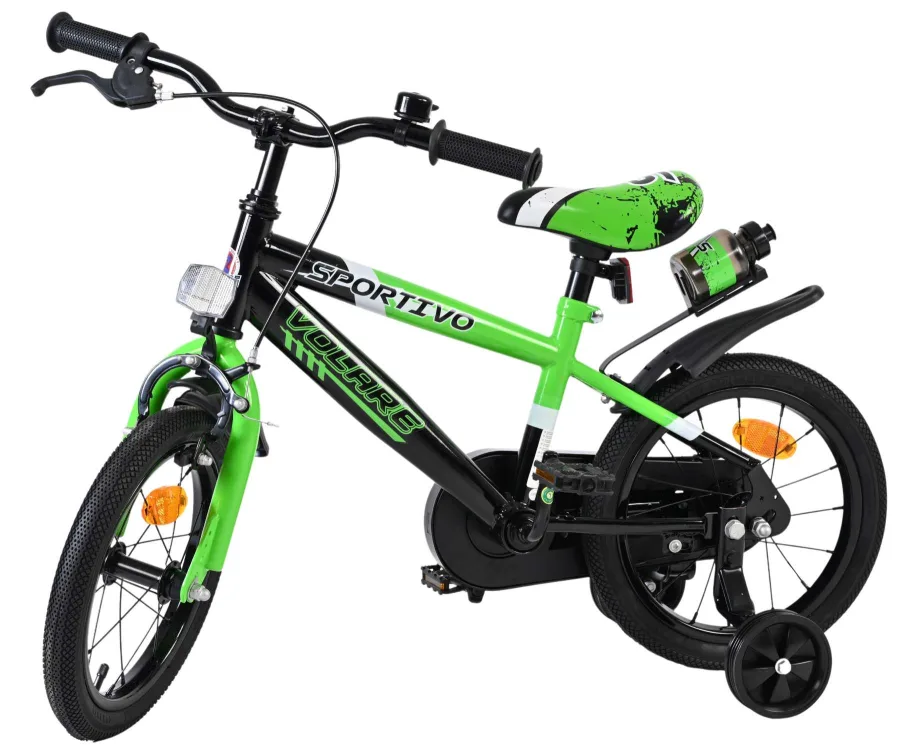 Volare Sportivo Kinderfiets – Jongens – 14 inch – Groen Zwart — foto 10