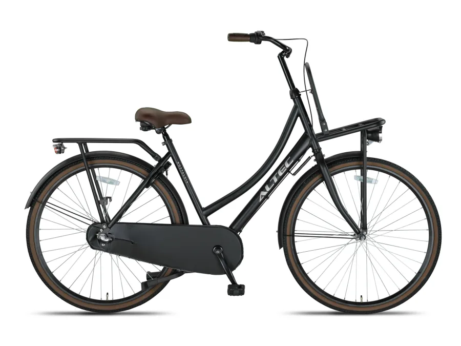 Altec Nostalgia Transportfiets 28 inch Mat Zwart Nexus 3