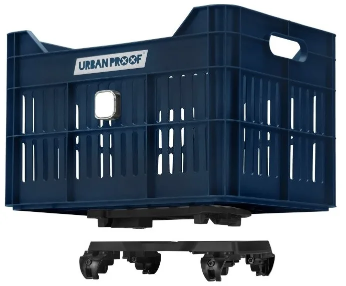Gerecyclede Fietskrat Urban Proof Click 30 Liter donker blauw — foto 12
