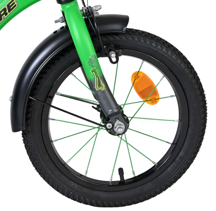 Volare Thombike Kinderfiets – Jongens – 14 inch – Groen/Grijs — foto 5