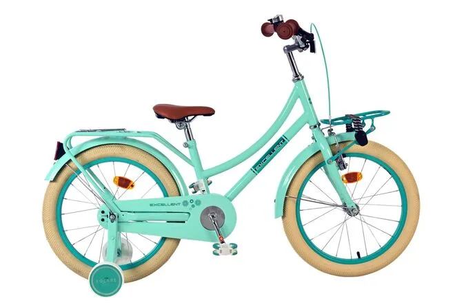 Volare Excellent Kinderfiets – Meisjes – 18 inch – Groen – 95% afgemonteerd