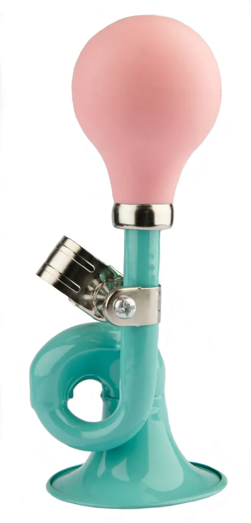 Fietstoeter krul PexKids – groen met roze bol — foto 3