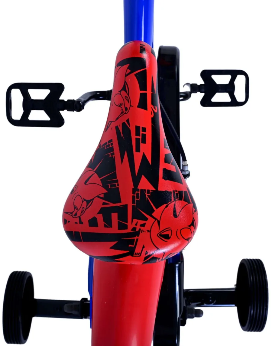 Turbo Crew Kinderfiets – Jongens – 16 inch – Blauw Rood – Twee handremmen — foto 5