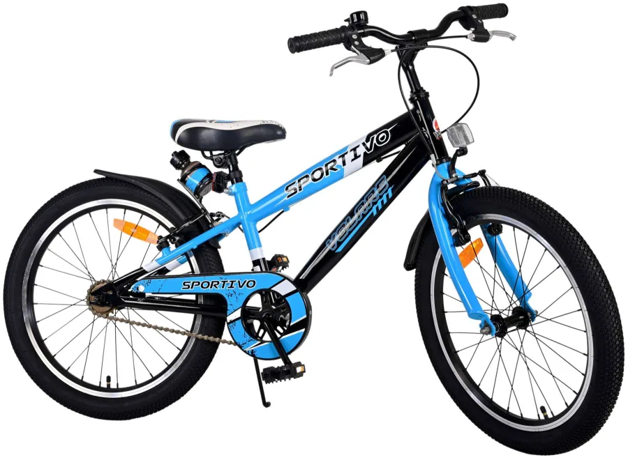 Volare Sportivo Kinderfiets – Jongens – 20 inch – Blauw – Twee handremmen — foto 2