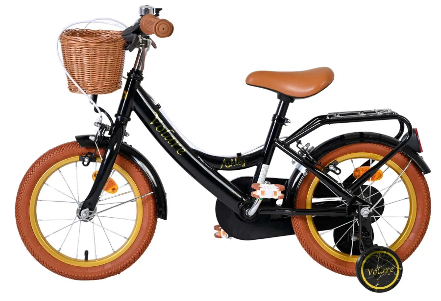 Volare Ashley Kinderfiets – Meisjes – 14 inch – Zwart – Twee Handremmen — foto 7