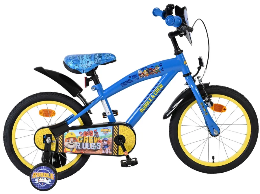 Rubble & Crew Kinderfiets – Jongens – 16 inch – Blauw