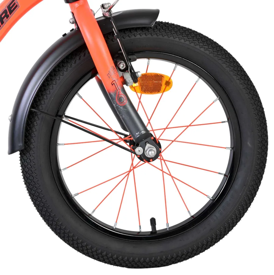 Volare Thombike Kinderfiets – Jongens – 16 inch – Oranje Grijs — foto 3