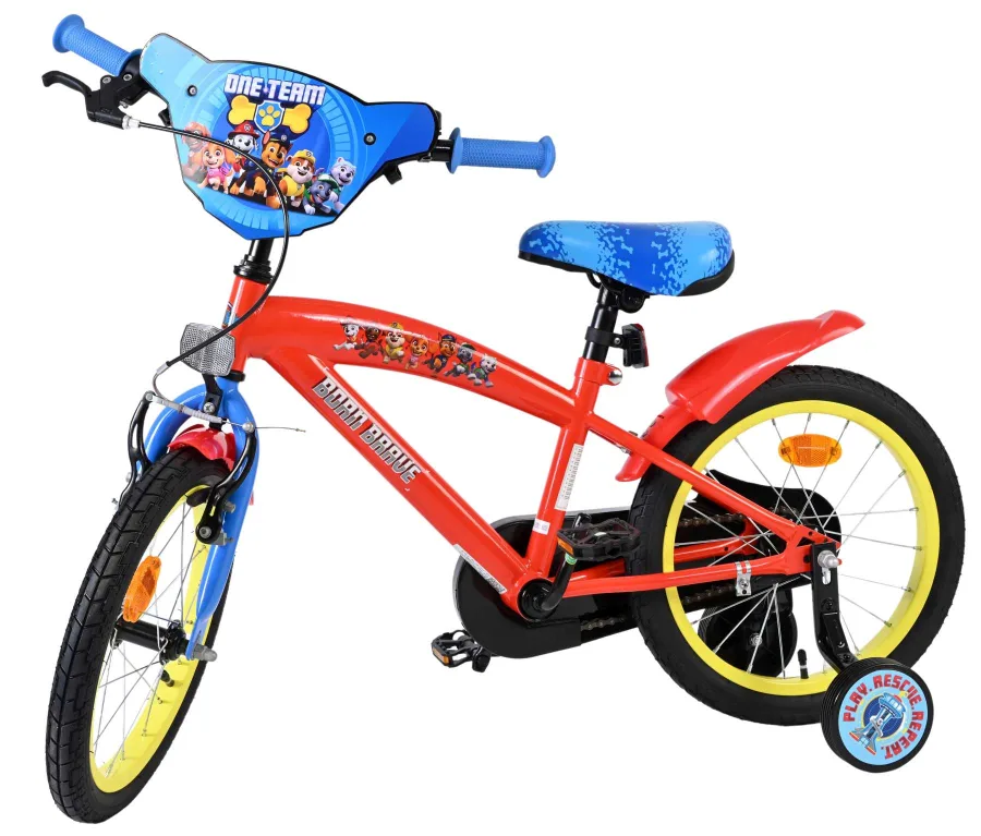 Paw Patrol Kinderfiets – Jongens – 16 inch – Rood Blauw — foto 10