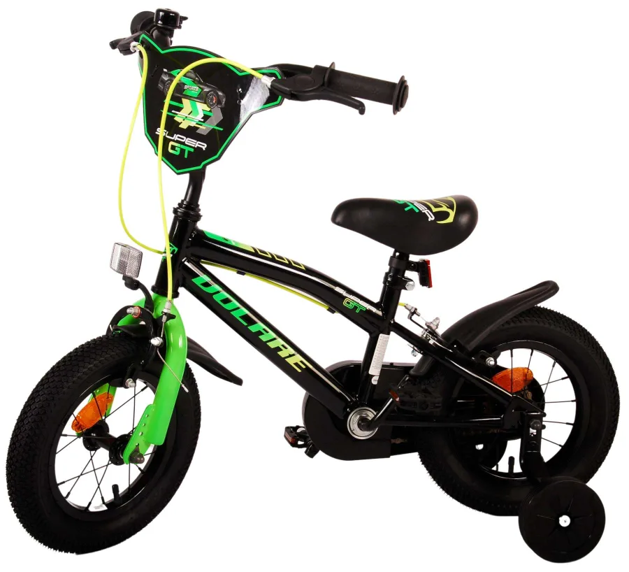 Volare Super GT Kinderfiets – Jongens – 12 inch – Groen – Twee handremmen — foto 4