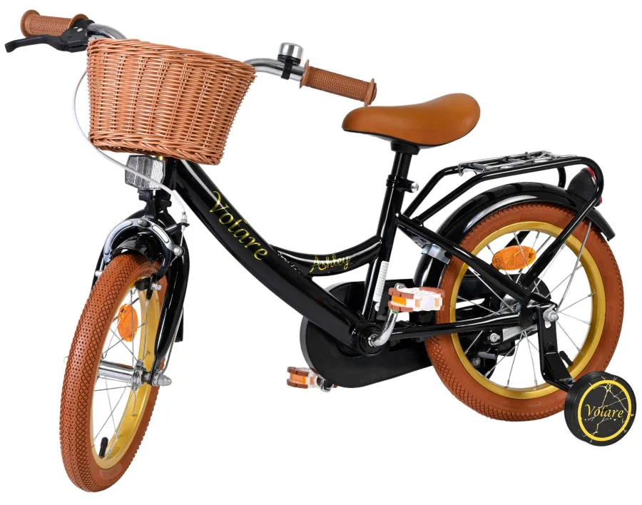 Volare Ashley Kinderfiets – Meisjes – 14 inch – Zwart — foto 10