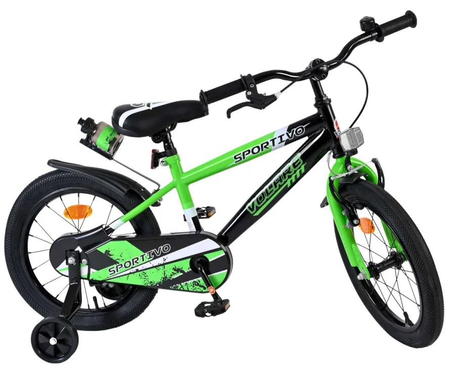 Volare Sportivo Kinderfiets – Jongens – 16 inch – Groen Zwart — foto 12