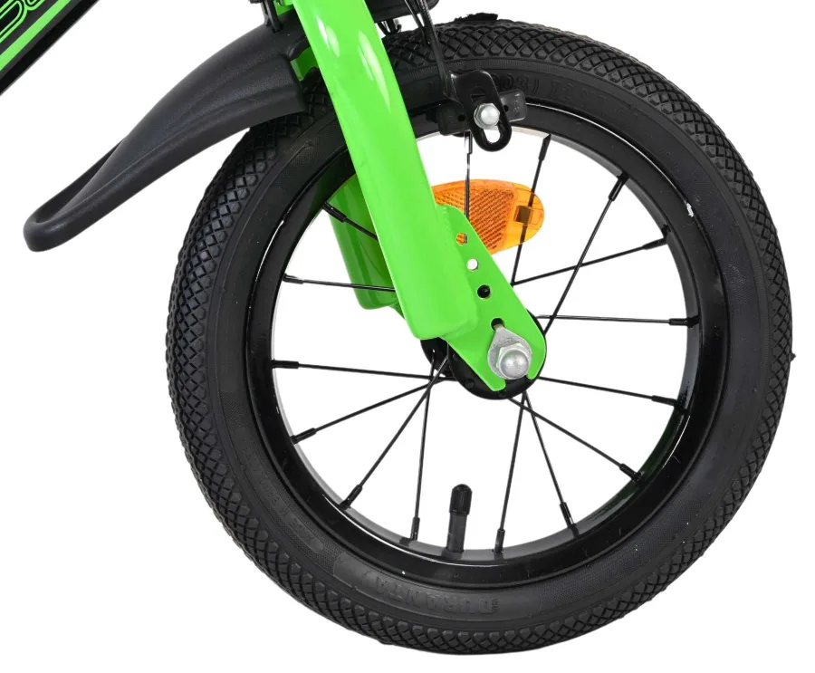 Volare Sportivo Kinderfiets – Jongens – 12 inch – Groen Zwart – Twee Handremmen — foto 3