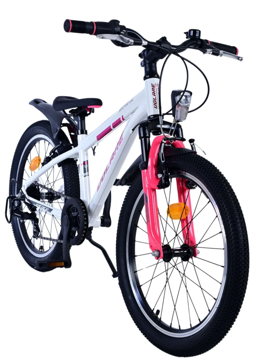 Volare XC Race Kinderfiets – 20 inch – 7 speed – Wit Roze — foto 9