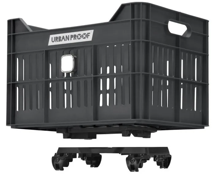 Gerecyclede Fietskrat Urban Proof Click 30 Liter As grijs — foto 12