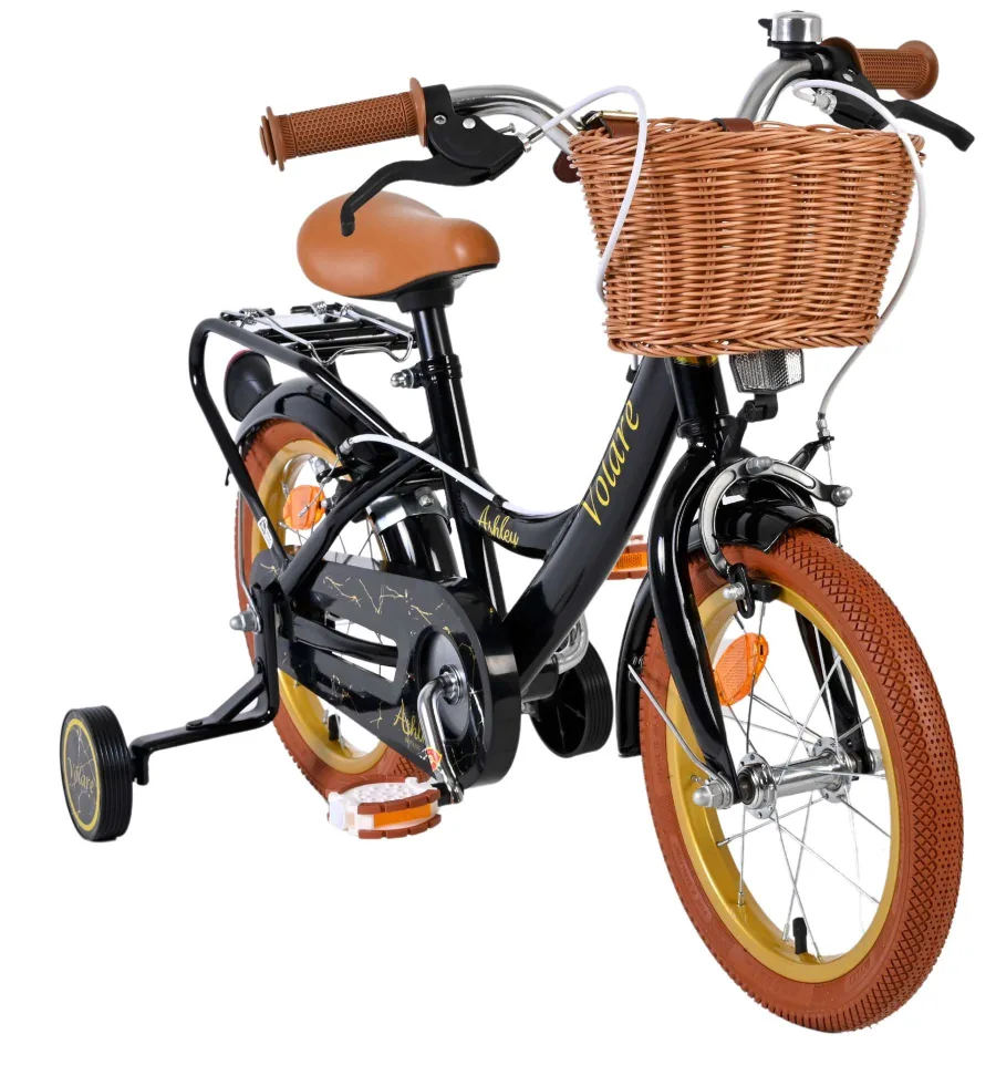 Volare Ashley Kinderfiets – Meisjes – 14 inch – Zwart – Twee Handremmen — foto 5