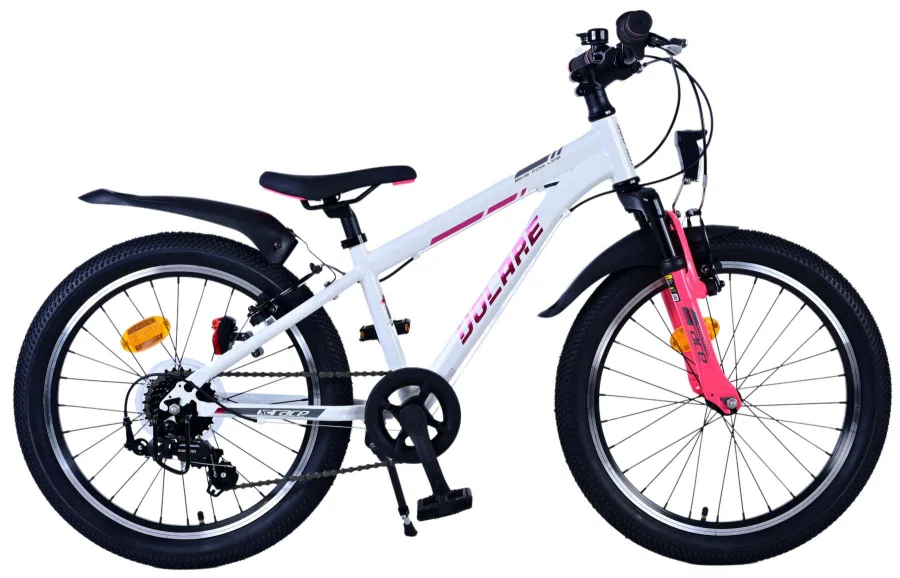 Volare XC Race Kinderfiets – 20 inch – 7 speed – Wit Roze