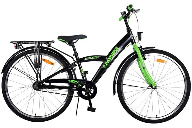 Volare Thombike Kinderfiets – Jongens – 26 inch – Zwart Groen – 3 versnellingen