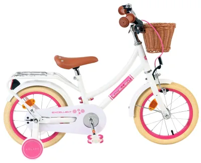 Volare Excellent Children's bike – Girls – 14 inch – White