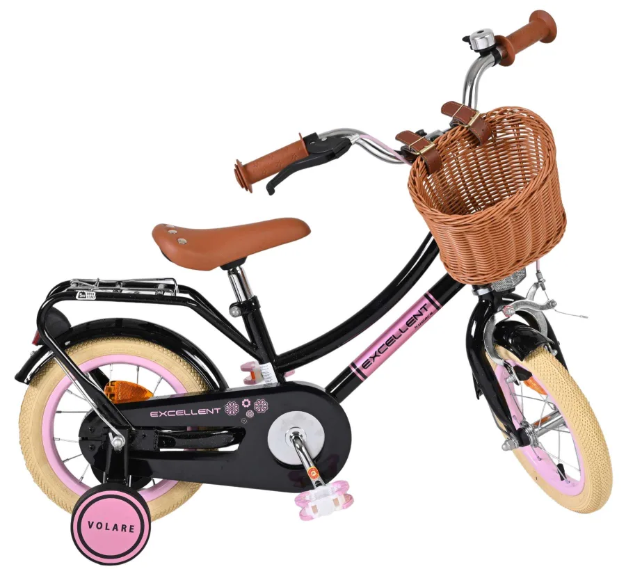 Volare Excellent Kinderfiets – Meisjes – 12 inch – Zwart — foto 12