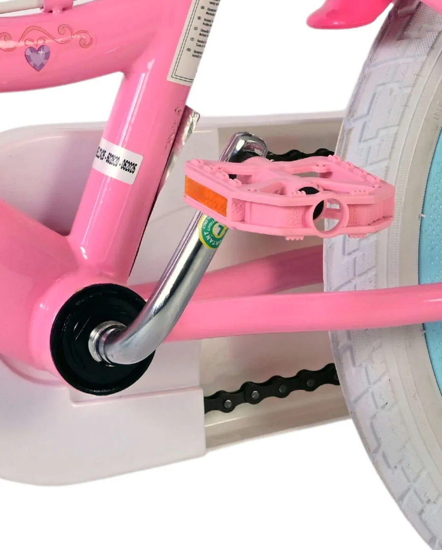 Magic Royals Kinderfiets – Meisjes – 16 inch – Roze – Twee Handremmen — foto 9