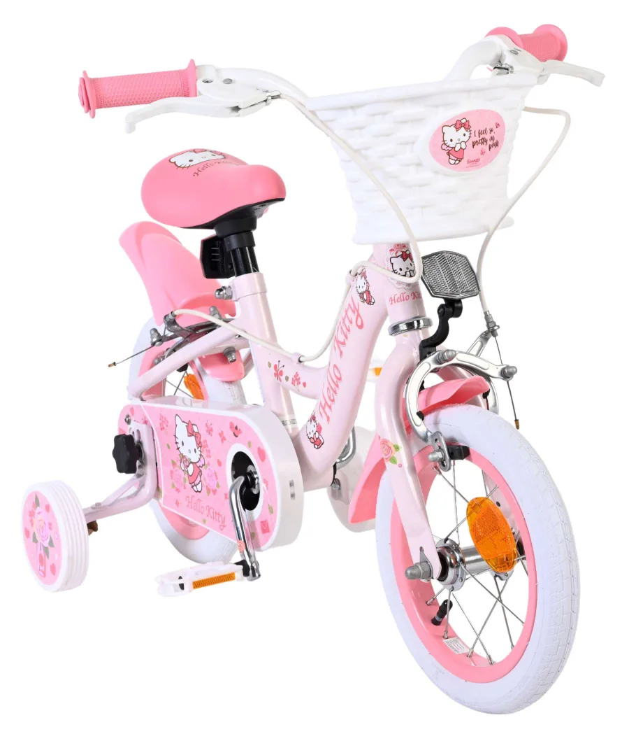 Hello Kitty Kinderfiets – Meisjes – 12 inch – Roze – Twee handremmen — foto 8
