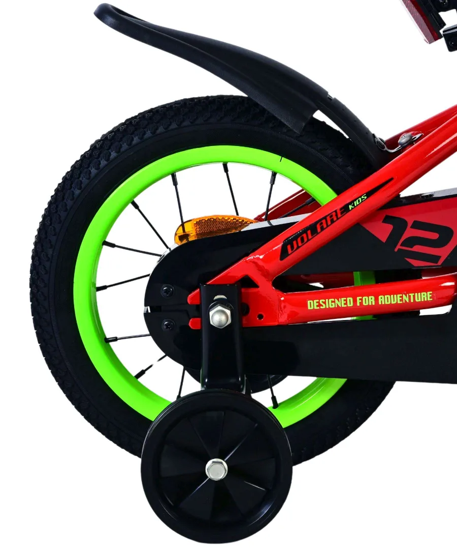 Volare Rocky Kinderfiets – Jongens – 12 inch – Rood – Twee handremmen — foto 2