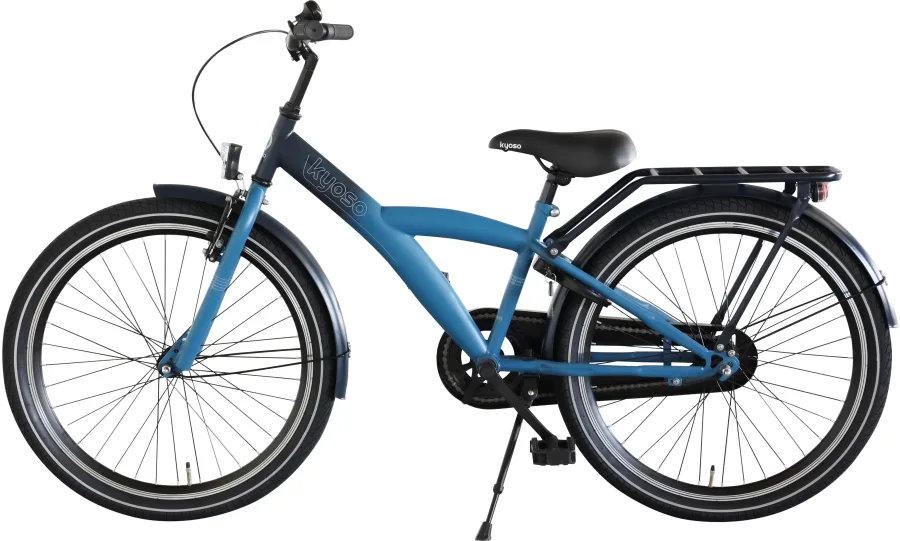 Kinderfiets Kyoso X-Rider 24 inch met remnaaf - donkerblauw/aqua — foto 2