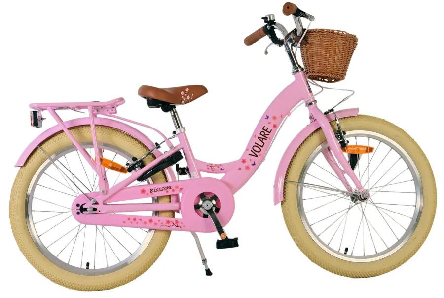 Volare Blossom Kinderfiets – Meisjes – 20 inch – Roze – Twee handremmen