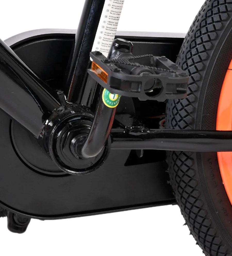 Volare Strike Kinderfiets – Jongens – 14 inch – Zwart Oranje – Twee handremmen — foto 12