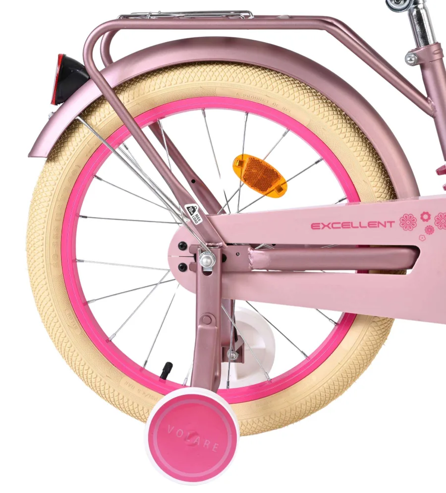 Volare Excellent Kinderfiets – Meisjes – 18 inch – Mat Roze — foto 2