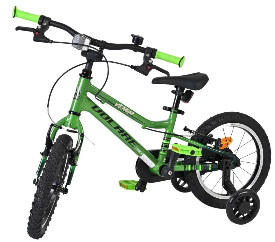 Volare Venom Kinderfiets – Jongens – 14 inch – Groen – Twee handremmen — foto 10