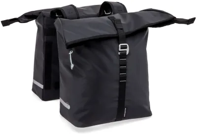 Dubbele fietstas New Looxs Cantos Bag Double MIK 2.0 - 36 liter - 30 x 16 x 36 cm (2x) - Black
