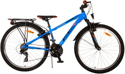 Volare Cross Kinderfiets – Jongens – 26 inch – Blauw – 18 versnellingen – Twee handremmen
