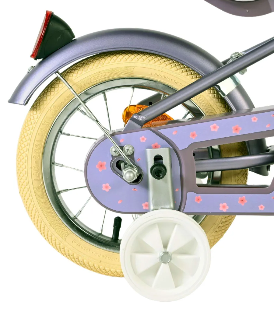 Volare Blossom Kinderfiets – Meisjes – 12 inch – Paars — foto 2