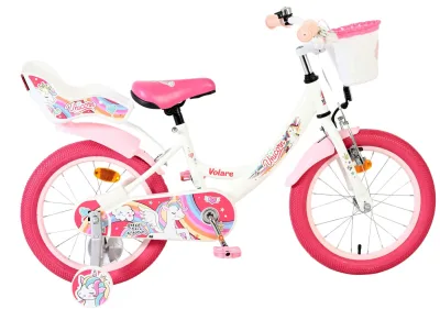 Volare Unicorn Children's bike – Girls – 16 inch – White