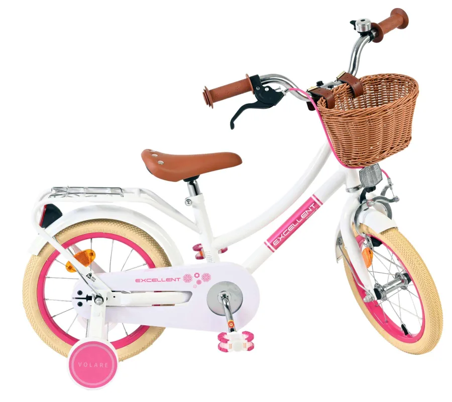 Volare Excellent Kinderfiets – Meisjes – 14 inch – Wit — foto 12