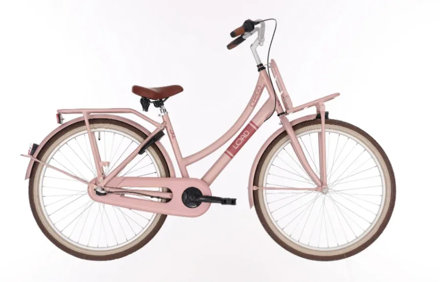 Bikefun Load 26″ meisjesfiets 3 versnellingen remnaaf mat roze 2026 — foto 2