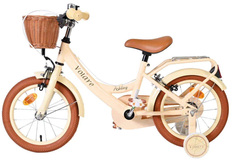 Volare Ashley Kinderfiets – Meisjes – 14 inch – Creme – Twee Handremmen — foto 7