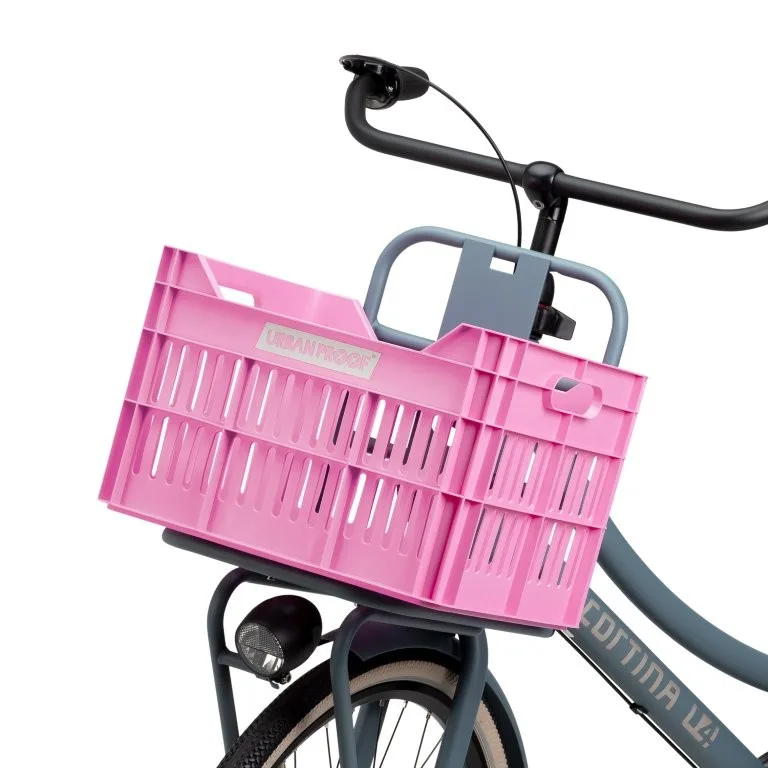Gerecyclede Fietskrat Urban Proof Click 30 Liter Fel roze — foto 13