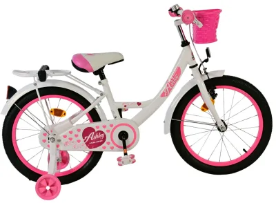 Volare Ashley Kinderfiets – Meisjes – 18 inch – Wit