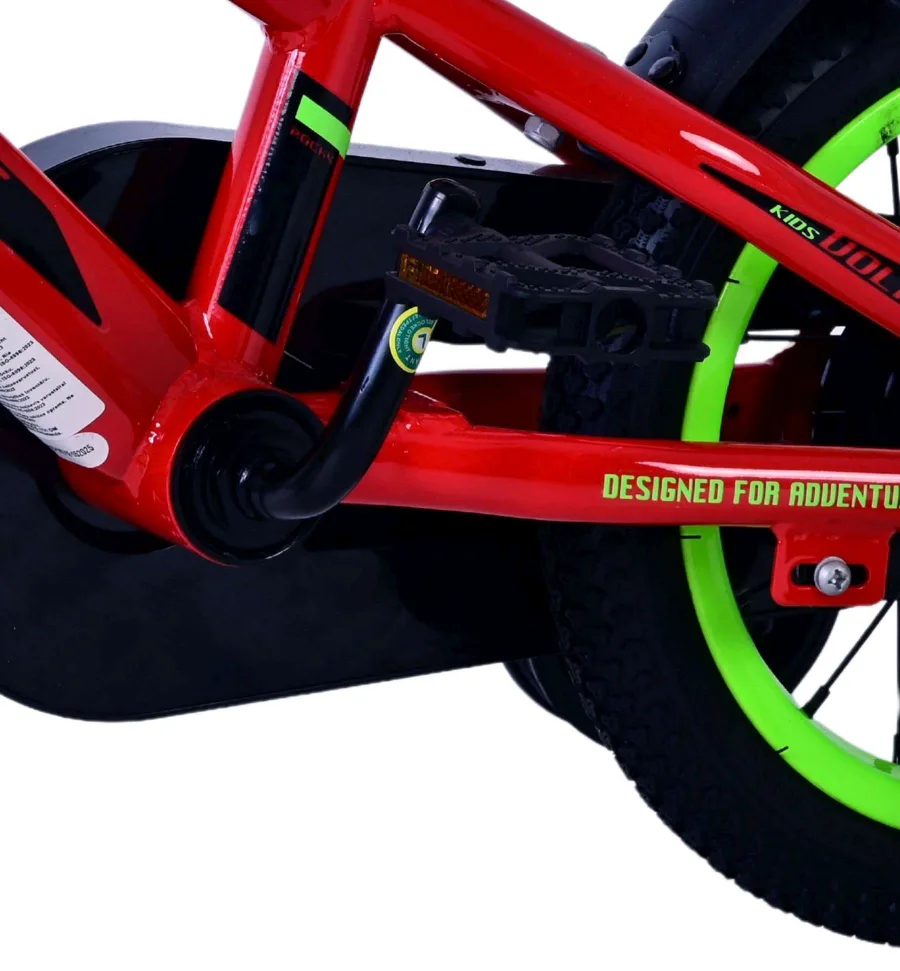 Volare Rocky Kinderfiets – Jongens – 12 inch – Rood – Twee handremmen — foto 9