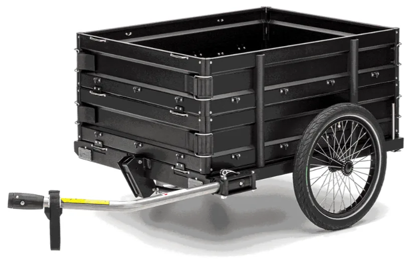 Fietstrailer Roland CARRIE M.e - basismodel met dubbele zijwanden, antraciet — foto 2