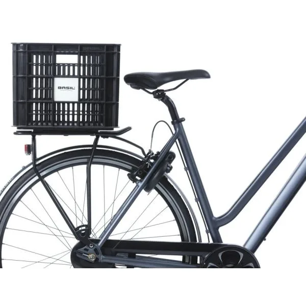 Gerecyclede fietskrat Basil Crate S 17.5 liter MIK  zwart — foto 2