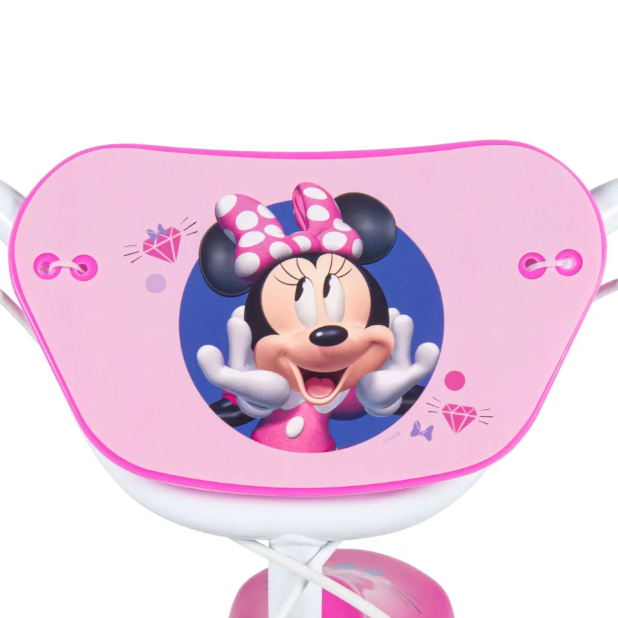 Disney Minnie Kinderfiets - Meisjes - 16 inch - Wit Roze - Twee handremmen — foto 10